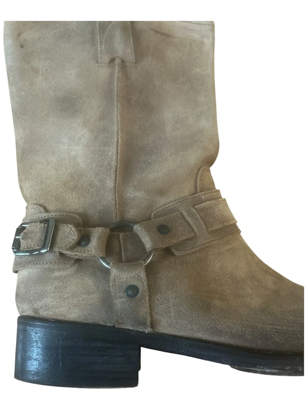 Kenneth Cole Men’s Leather Harness Boots Size 13